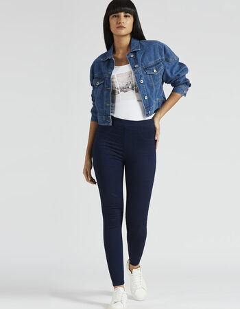 Blue High Waist Skinny Fit Jegging